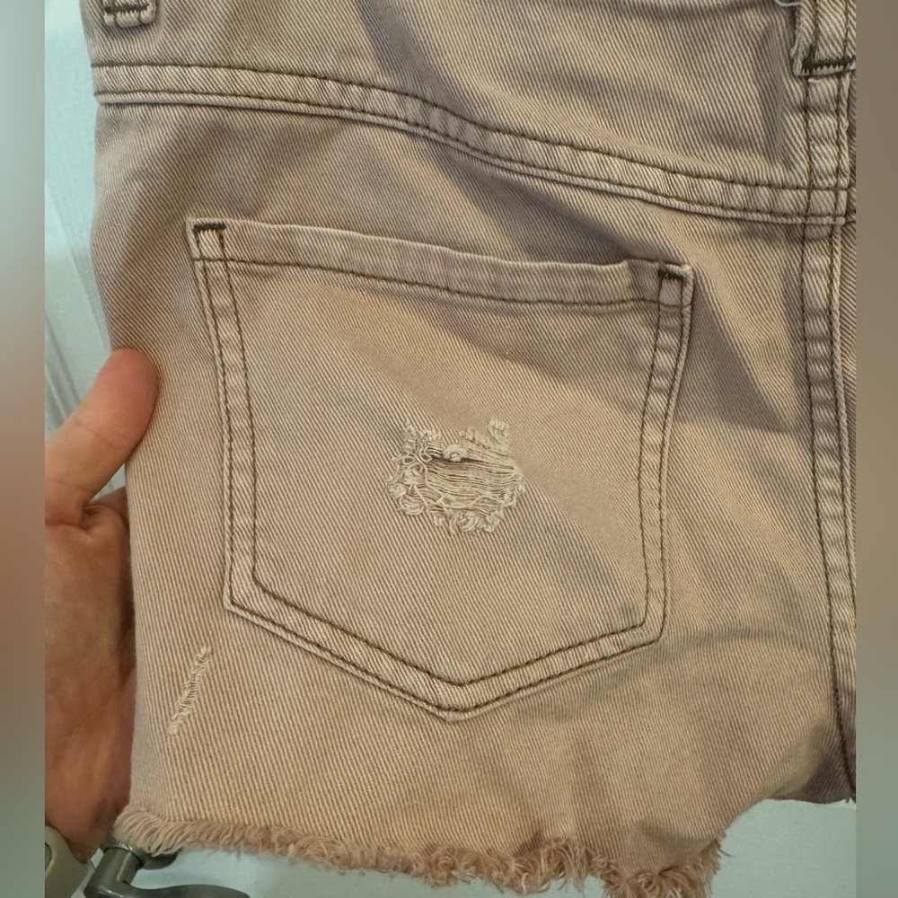 Free People Pink Shorts, bohemian, destructed, size 27 - Picture 5 of 6